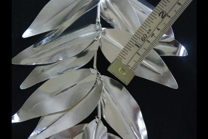 Polished 99.9% Pure Fine Silver Maile Presentation Lei