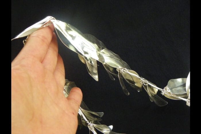 Polished 99.9% Pure Fine Silver Maile Presentation Lei