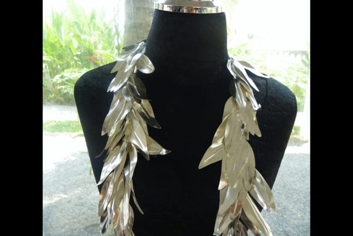 Polished 99.9% Pure Fine Silver Maile Presentation Lei