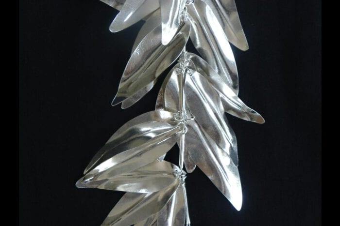 Polished 99.9% Pure Fine Silver Maile Presentation Lei