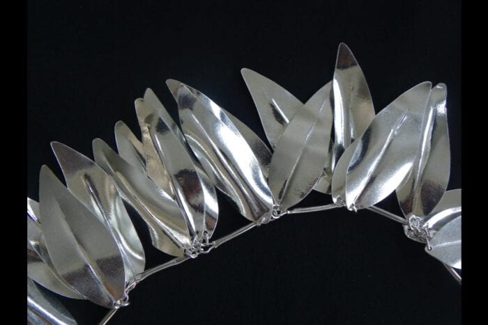 Polished 99.9% Pure Fine Silver Maile Presentation Lei