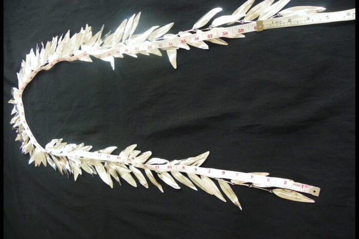 Polished 99.9% Pure Fine Silver Maile Presentation Lei