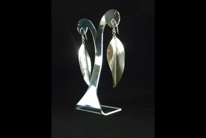 Polished 99.9% Silver Maile Earrings