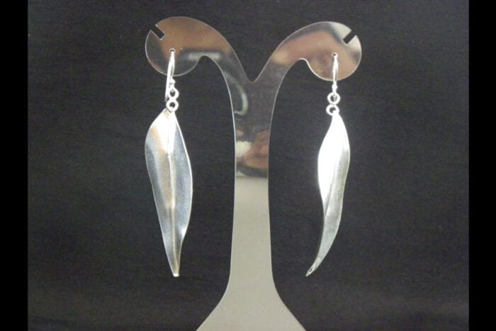 Polished 99.9% Silver Maile Earrings