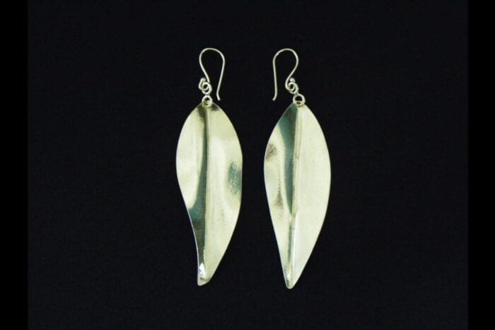 Polished 99.9% Silver Maile Earrings