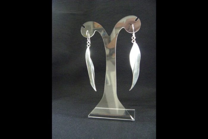 Polished 99.9% Silver Maile Earrings