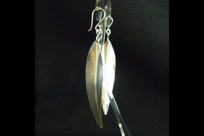 Polished 99.9% Silver Maile Earrings