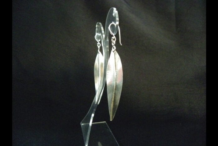 Polished 99.9% Silver Maile Earrings