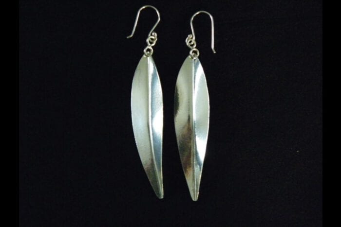 Polished 99.9% Silver Maile Earrings