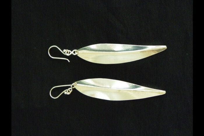 Polished 99.9% Silver Maile Earrings