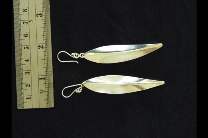 Polished 99.9% Silver Maile Earrings