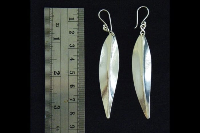 Polished 99.9% Silver Maile Earrings