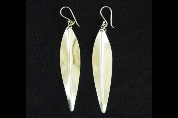 Polished 99.9% Silver Maile Earrings