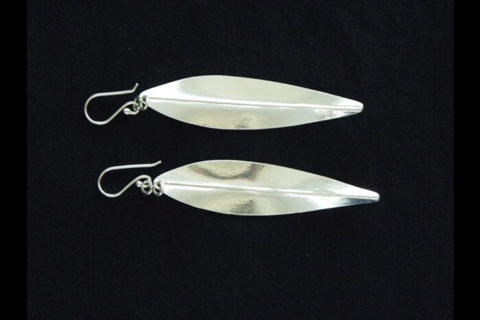 Polished 99.9% Silver Maile Earrings