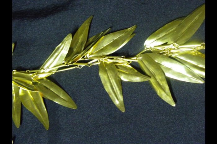 Triple Strand Polished Brass Maile Lei