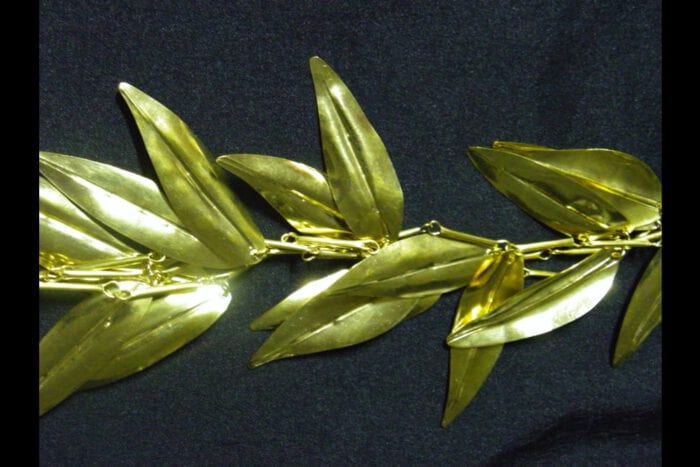 Triple Strand Polished Brass Maile Lei