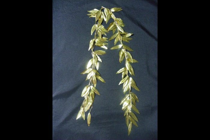 Triple Strand Polished Brass Maile Lei