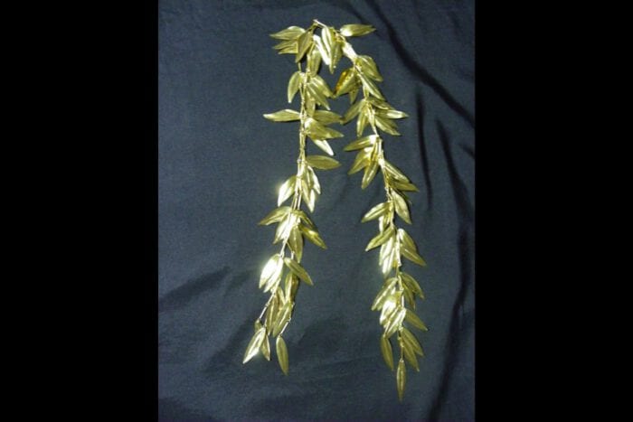 Triple Strand Polished Brass Maile Lei