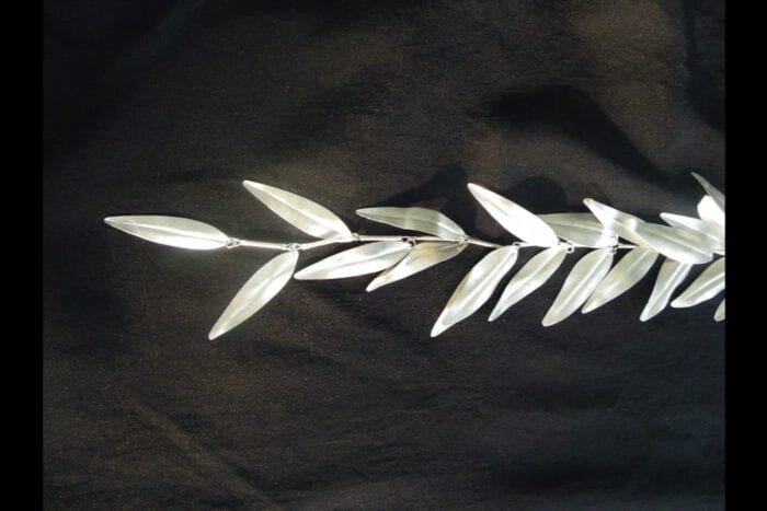 Unpolished 99.9% Fine Silver Maile Presentation Lei