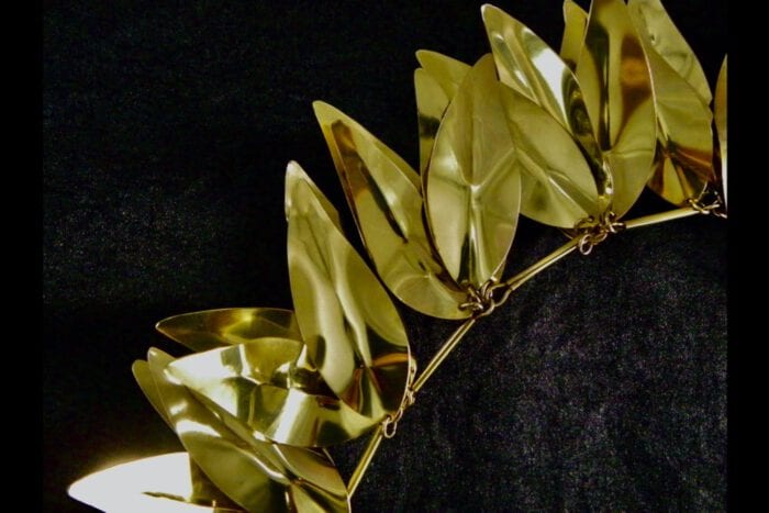 Polished Brass Presentation Maile Lei