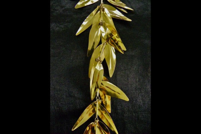 Polished Brass Presentation Maile Lei