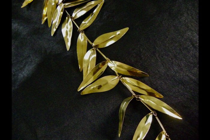 Polished Brass Presentation Maile Lei