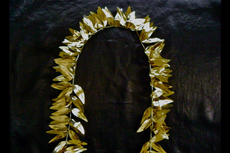 Polished Brass Presentation Maile Lei by Hawaiian Heirloom Lei