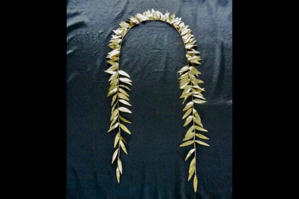 Polished Brass Presentation Maile Lei by Hawaiian Heirloom Lei