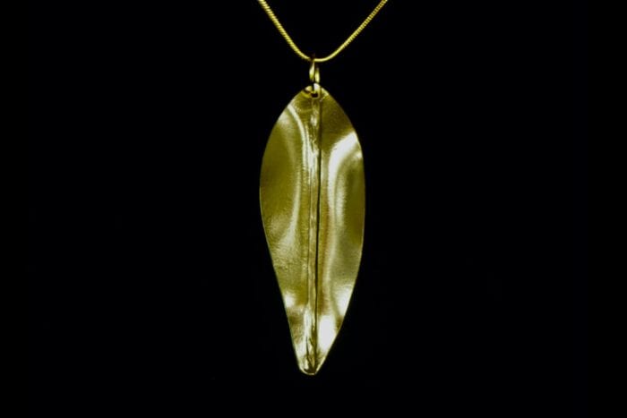 24K Gold Dipped Maile Pendant and Chain