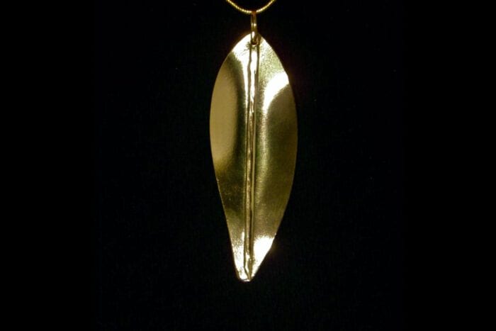 24K Gold Dipped Maile Pendant and Chain