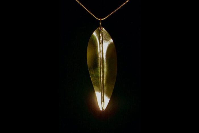 24K Gold Dipped Maile Pendant and Chain