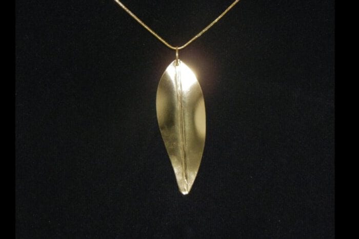 24K Gold Dipped Maile Pendant and Chain