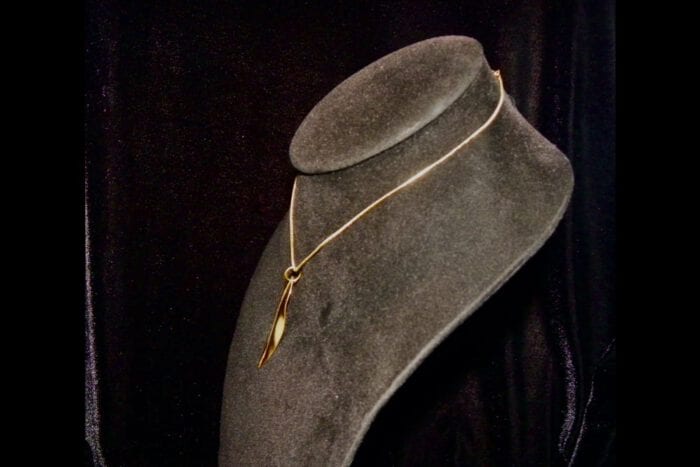 24K Gold Dipped Maile Pendant and Chain