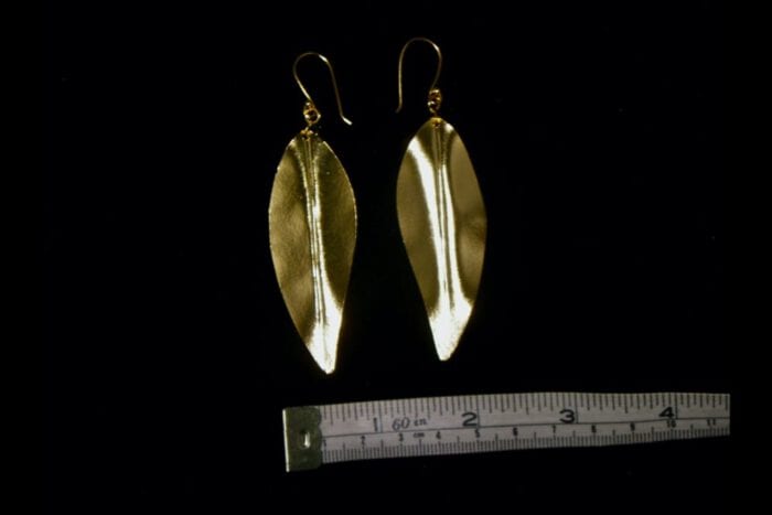 24K Gold Dipped 99.9% Pure Fine Silver Maile Earrings