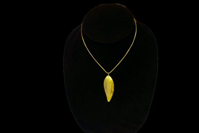 24K Gold Dipped Maile Pendant and Chain