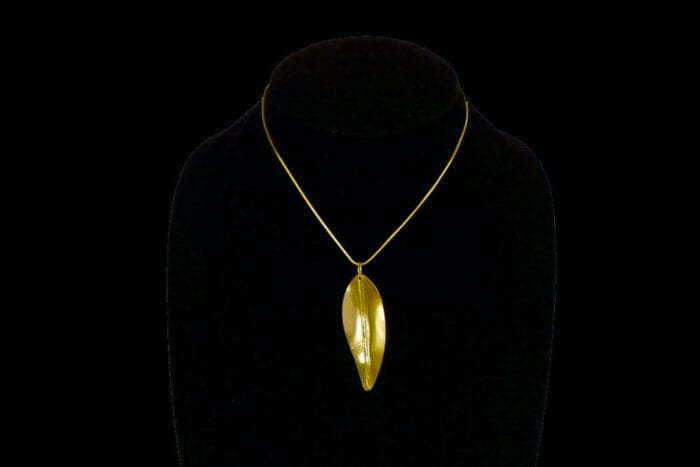 24K Gold Dipped Maile Pendant and Chain