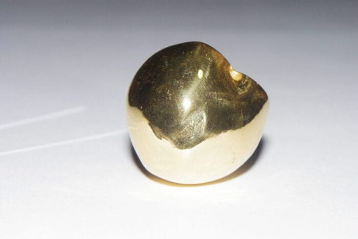 24K Gold Plated Single Kukui Nut