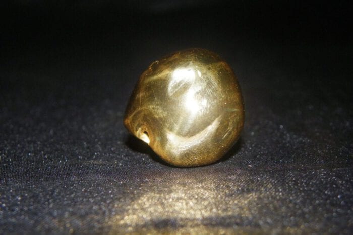 24K Gold Plated Single Kukui Nut