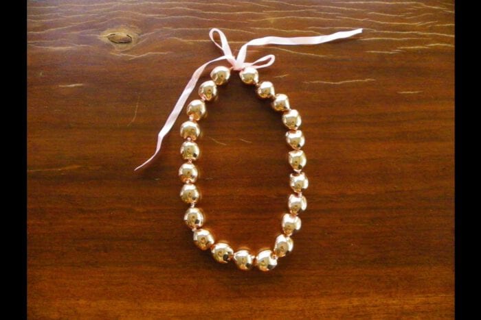 18K Rose Gold Dipped Kukui Nut Lei