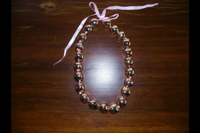 18K Rose Gold Dipped Kukui Nut Lei