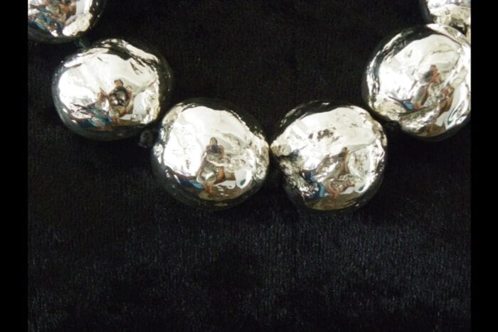 Silver Plated Natural Kukui Nut Lei