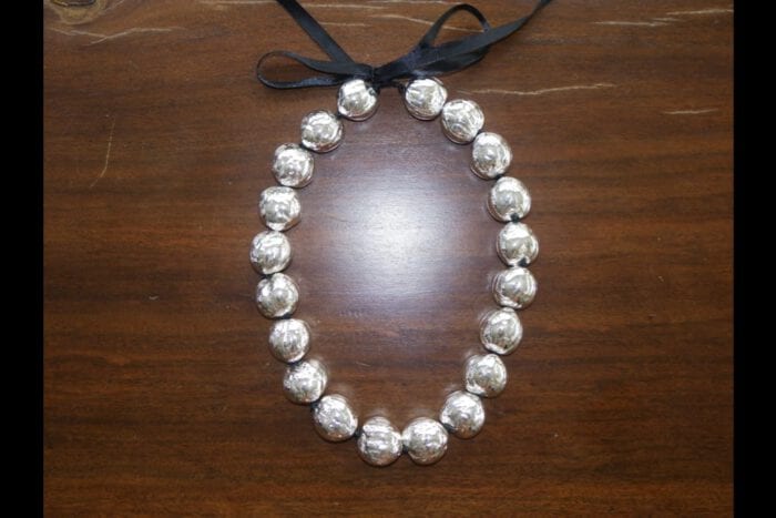 Silver Plated Natural Kukui Nut Lei